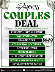 COUPLES DEAL- CREDIT REPAIR