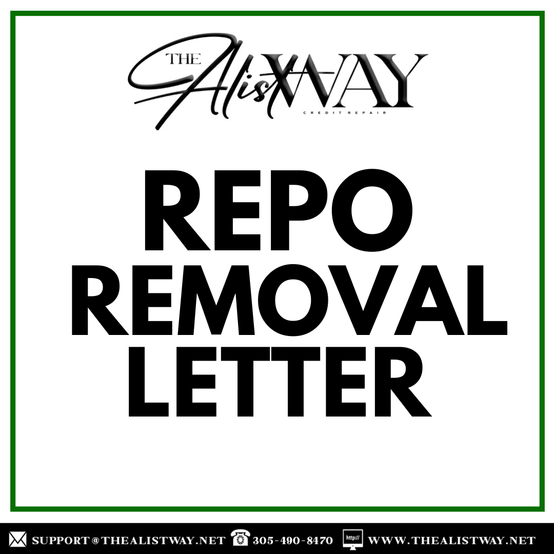 Repo Removal Letter