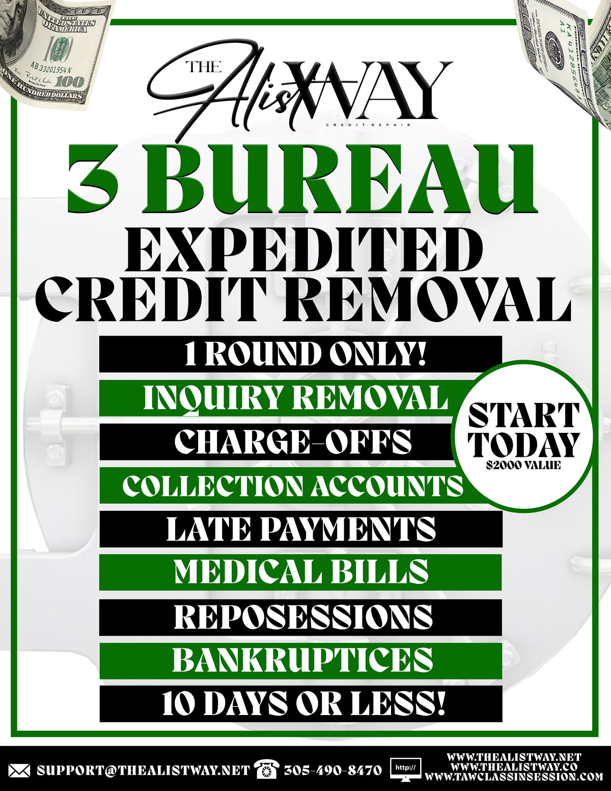 3 Bureau Expedited Removal - 20 days or Less- 1 Round only