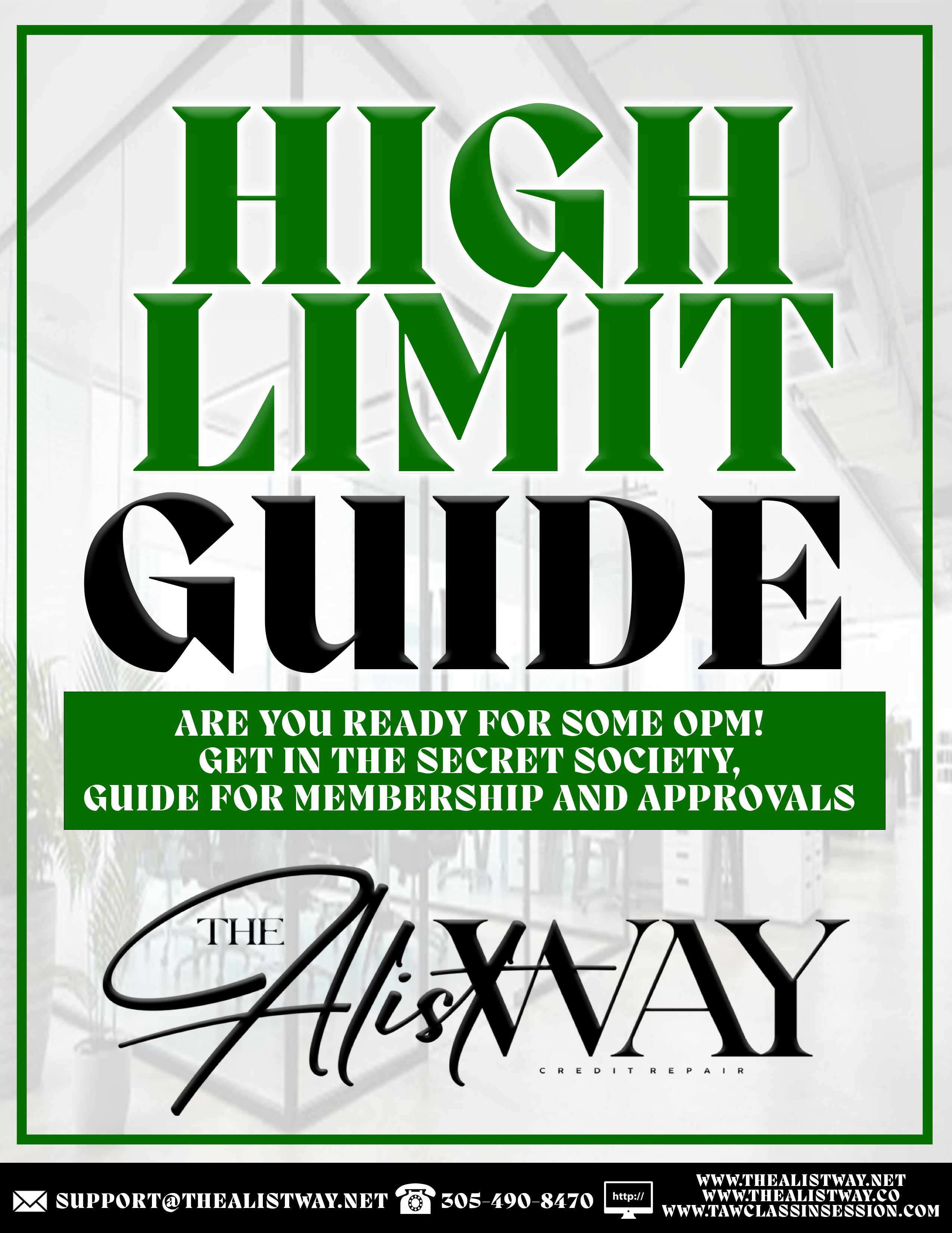 HIGH LIMIT APPROVAL GUIDE